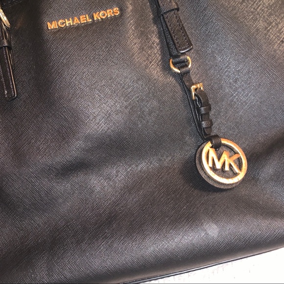 Black Michael Kors Handbag Purse Medium - Picture 4 of 14